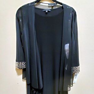 Tiana B sheath dress with sheer jacket NWT